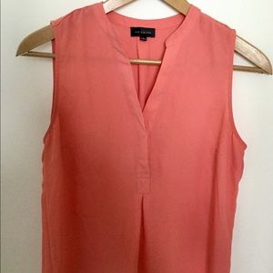 The Limited sleeveless blouse, coral, size M